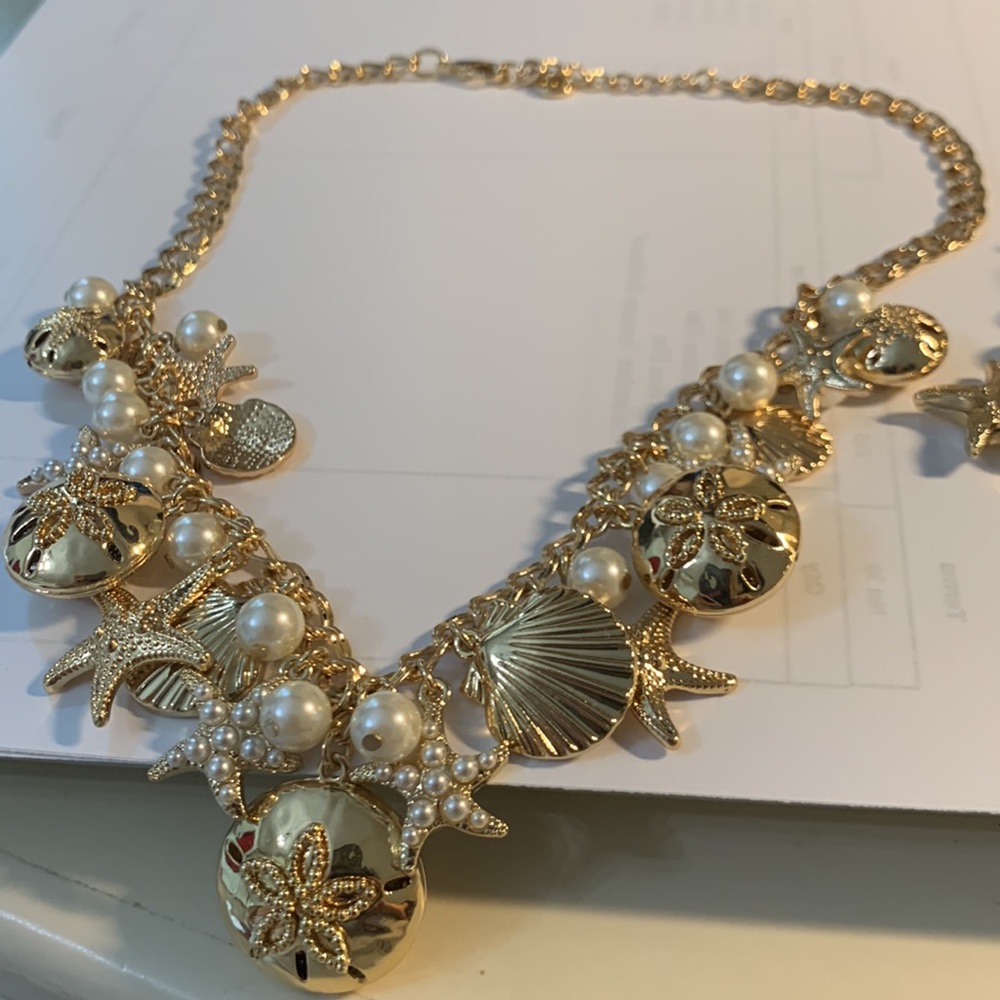 Macys NWOT never worn. No tarnish. Nautical necklace and bracelet set. - Picture 5 of 10